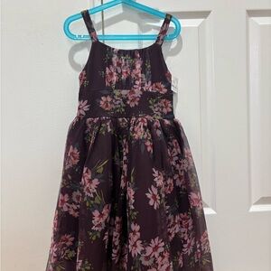 Floral Kids Dress - Purple and Pink